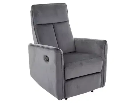 Kreslá Relaxačné kreslo Nikos Velvet