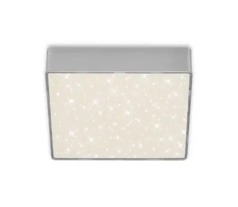 Svietidlá Briloner 7076-414 -LED Stropné svietidlo STAR SKY LED/11W/230V 15x15 cm strieborná 7076-414
