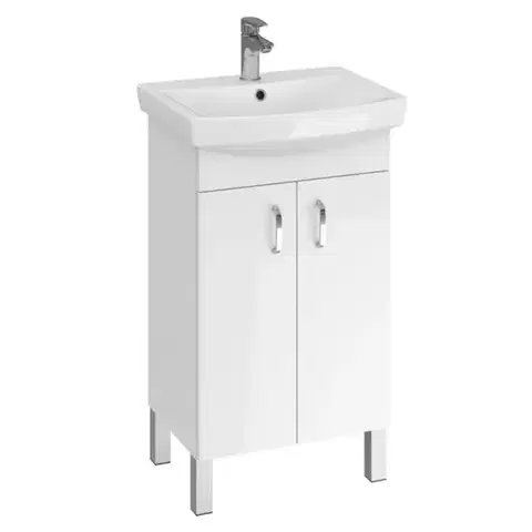 Kúpeľňové skrinky Kúpeľňová skrinka s umývadlom Claso 50 cm biela