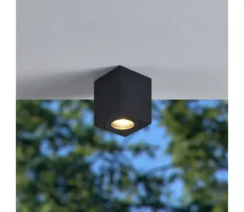 Záhradné lampy Eglo 901029 - Vonkajšie bodové svietidlo TORRECOLA 1xGU10/5W/230V 8x8cm IP44 901029