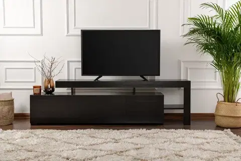 TV stolíky TV stolík BELIZ s LED osvetlením Asirgroup