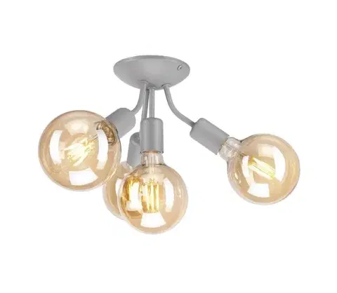 Svietidlá  Prisadený luster VIGGO 4xE27/60W/230V LM-4.122/srebrny