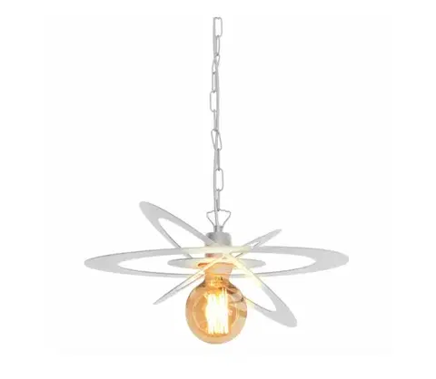 Svietidlá  Luster na reťazi STAR 1xE27/15W/230V biela W-0713/1 WT