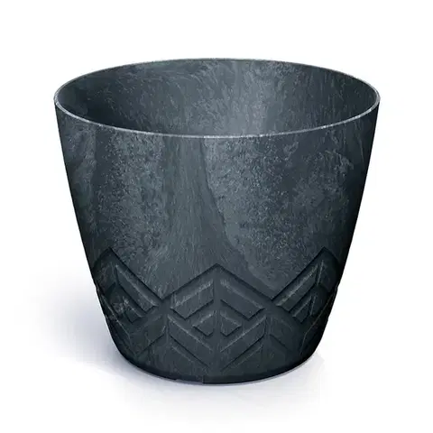 Kvetináče a truhlíky DARE200E-S433 plastový kvetináč 19,8 cm antracit