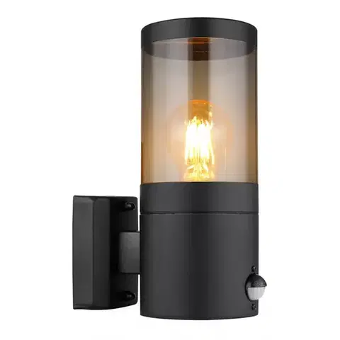 Vonkajšie moderné svietidlá Nástenná lampa Xeloo 32014BSS 60W Čierna S K1