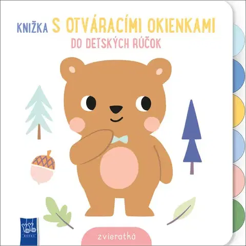 Leporelá, krabičky, puzzle knihy Knižka s otváracími okienkami - Zvieratká