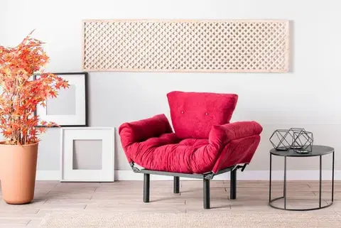 Kreslá Kreslo ušiak Nitta Single - Maroon