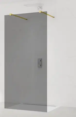 Sprchové dvere Sprchová zástena Walk-in 140 cm SAT vo farbe profilu zlatá SATBWI140KSZAVZ SATBWI140KSZAVZ
