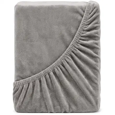 Plachty 4Home prestieradlo mikroflanel sivá, 160 x 200 cm