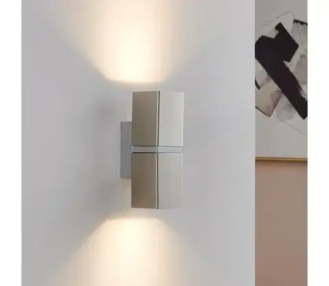 Svietidlá Eglo 96264 - LED nástenné svietidlo PASSA 2xGU10/2,8W/230V hranaté 96264