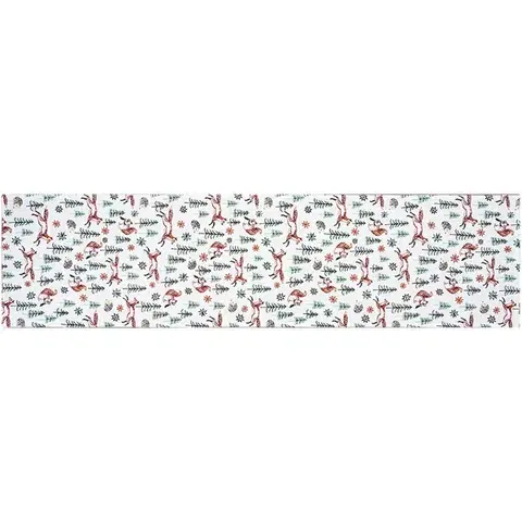 Obrusy Home Elements Behúň Líšky​, 33 x 130 cm
