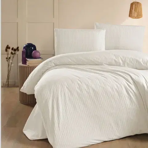 Obliečky Obliečky damaškové svetlo žlté 200x140cm+90x70cm TiaHome