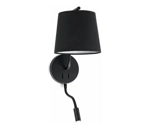 Svietidlá FARO Barcelona FARO 29330 - LED nástenná lampička BERNI 1xE27/20W/230V + LED/3W 29330
