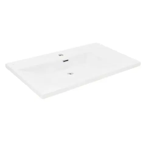Umývadlá Nábytkové umývadlo SAT B-Way 81x46 cm otvor pre batériu uprostred SATBWA8046 SATBWA8046