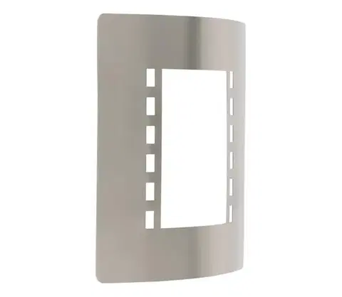 LED osvetlenie Eglo 55761 - LED Vonkajšie nástenné svietidlo 1xE27/10W/230V IP44 matný chróm 55761