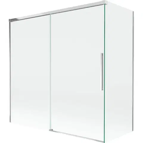 Sprchové dvere MEXEN/S - Rox vaňová zástena 2-krídlová posuvná 160 + 80 x 150, transparent, chróm 8C9-160-080-01-00