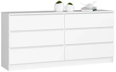 Komody a skrinky Komoda TOM160, biela