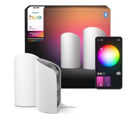 LED osvetlenie Philips - SADA 2x stmievateľných LED svietidiel RGBW Hue PLAY Wall Washer LED/20W/230V 2000–6500K biela 8720169385931