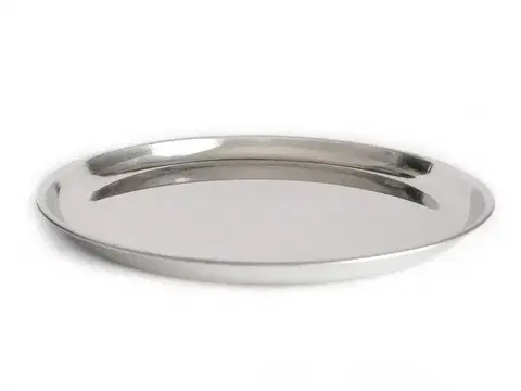 Podnosy a tácky MAKRO - Podnos guľatý priemer 23cm, nerez