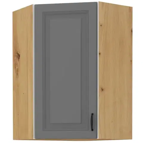 Kuchynské skrinky visiace Skrinka do kuchyne STILO DUSTGREY/ARTISAN 60X60 GN-90 1F (45°)