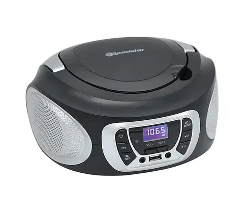 Predlžovacie káble Roadstar CDR-365U/SL - Rádio s FM/PLL a USB 32W/230V/4xLR14 čierna/strieborná CDR-365U/SL