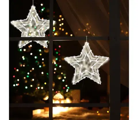 Vianočné dekorácie  LED Vianočná dekorácia do okna 35xLED/3xAA teplá biela 5004124