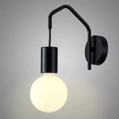Lampy do obývačky Basso Svietniková lampa 1x40w E27 Čierna matná
