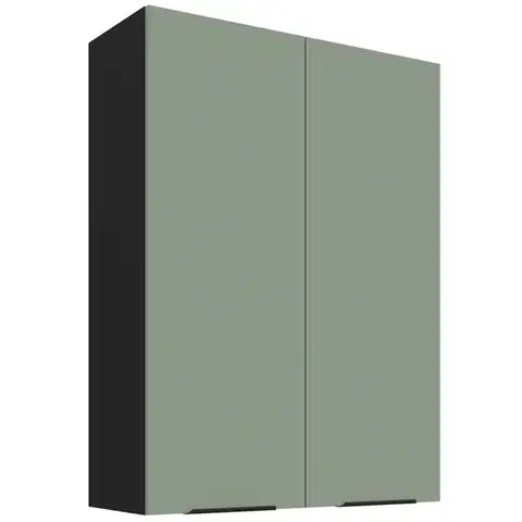 Kuchynské skrinky visiace Kuchynská skrinka Aria-Sa/Bl Anti Fingerprint 80g-108 2f
