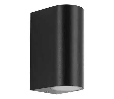 Svietidlá Eglo 74068 - Vonkajšie nástenné svietidlo SCOGLIERA-E 2xGU10/5W/230V IP44 čierne 74068