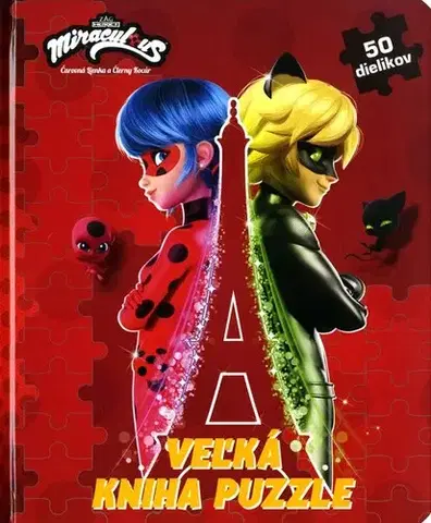 Leporelá, krabičky, puzzle knihy Čarovná Lienka a Čierny Kocúr - Veľká kniha puzzle