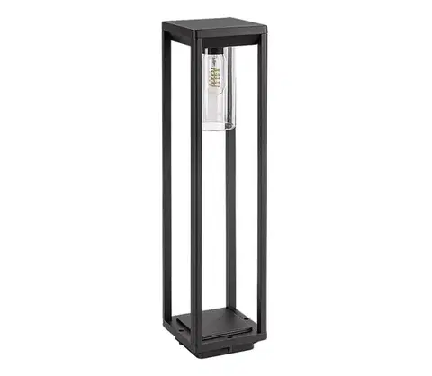 Záhradné lampy Rabalux 77087 - Vonkajšia lampa ZERNEST 1xE27/15W/230V IP54 čierna 77087