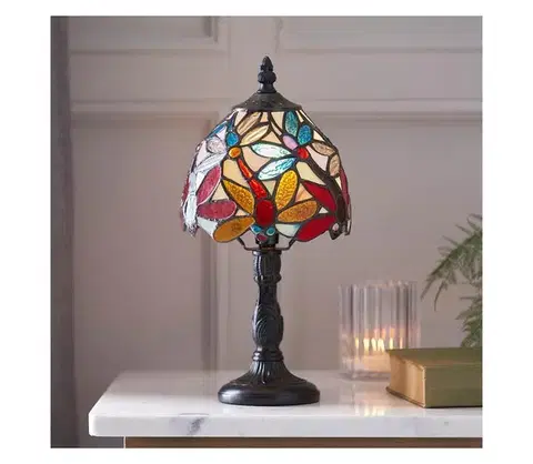 Lampy Endon 64246 - Stolová lampa Tiffany LORETTE 1xE14/40W/230V pr. 15 cm 64246