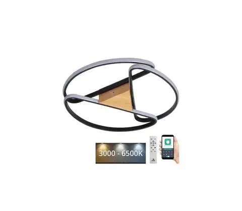 Svietidlá  LED Stmievateľné stropné svietidlo LED/75W/230V 3000-6500K hnedá/čierna + DO TA1311/BW