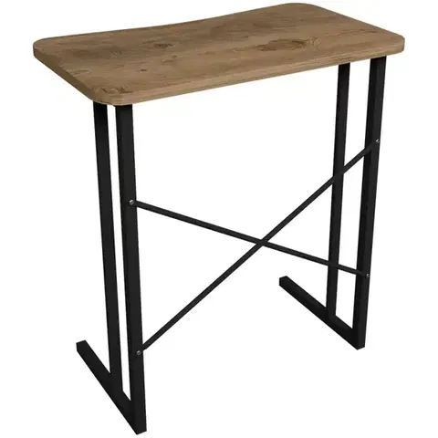 Moderné kancelárske stoly Písací stôl Fd-6035pld-001 prírodný/čierny