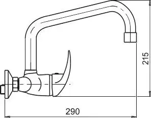Kuchynské drezy NOVASERVIS NOVASERVIS - Drezová umývadlová batéria 100 mm Metalia 55 chróm 55035,0