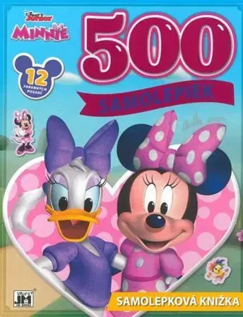 Nalepovačky, vystrihovačky, skladačky Minnie - 500 Samolepiek