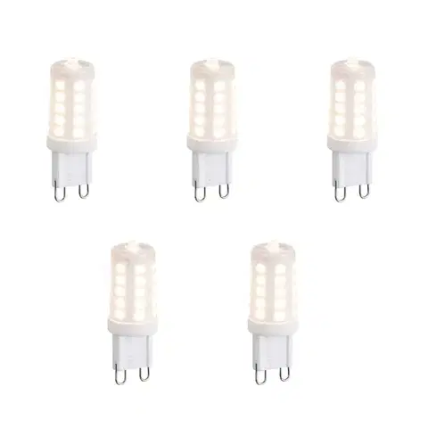 LED osvetlenie Sada 5 stmievateľných LED žiaroviek G9 Opál 3W 250lm 3000K
