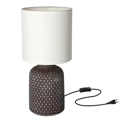 Lampy  Stolná lampa INER 1xE14/40W/230V hnedá 41-79862