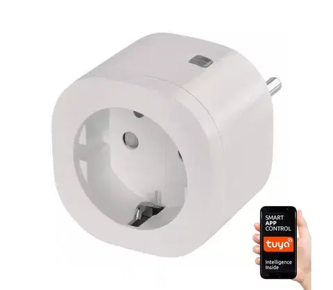 LED osvetlenie  Inteligentná zásuvka SCHUKO GoSmart 3680W/230V/16A Wi-Fi Tuya P5531