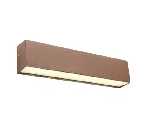 Svietidlá Redo 90395 - LED Vonkajšie nástenné svietidlo OMNIA LED/12W/230V 3000K IP54 hnedá 90395