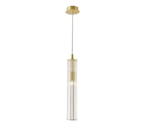 Svietidlá Zuma Line 1220 - Luster na lanku ARIA 1xE14/7W/230V zlatý 1220