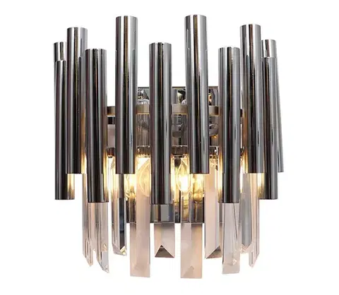 Svietidlá  Krištáľové nástenné svietidlo MADISON 2xE14/40W/230V chróm ML6936