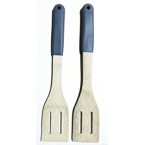 Dekorácie a bytové doplnky Obracačka s otvormi bambus sivá rukoväť 32*6cm ut03932bs20