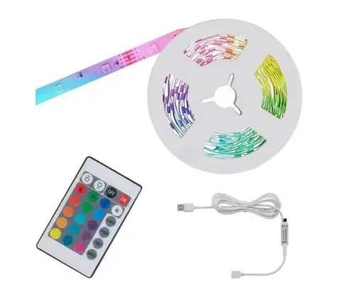 LED osvětlení Brilo - LED RGB Stmievateľný pásik 6,6m LED/6W/USB + DO 2308-150