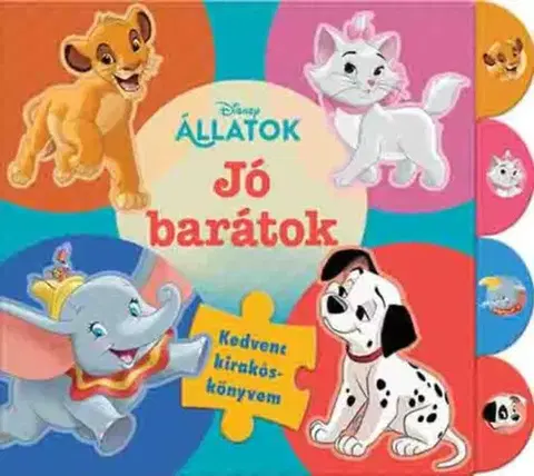 Leporelá, krabičky, puzzle knihy Disney Állatok – Jó barátok
