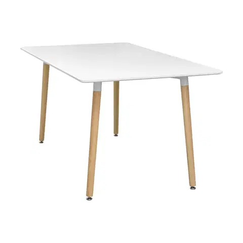 Jedálenské stoly Jedálenský stôl 140x90 UNO biely