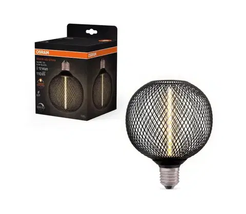 LED osvetlenie LED Stmievateľná žiarovka DECOR  FILAMENT G125 E27/3,5W/230V 1800K čierna - Osram 4058075840249