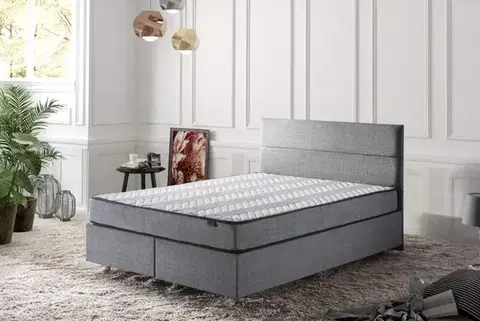 Matrace Mattress Silver 140x190 cm Double Size Firm Mattress