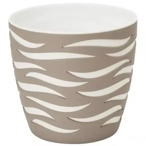 Záhrada Sahara duo 18 cm taupe + biely