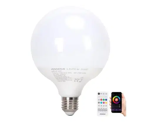 Žiarovky  B.V. LED RGBW Stmievateľná žiarovka MESH G120 E27/4,9W/230V 2700-6500K + DO -  S10301PA2